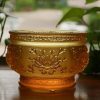 Bát Hương Thần Tài Lưu Ly Màu Vàng, Nhiều Kích Cỡ